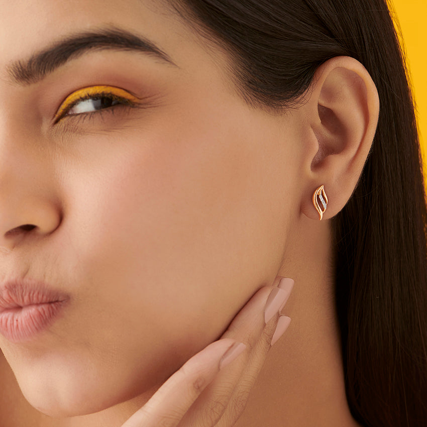Elegant Spring Diamond Earrings styled as women's jewelry